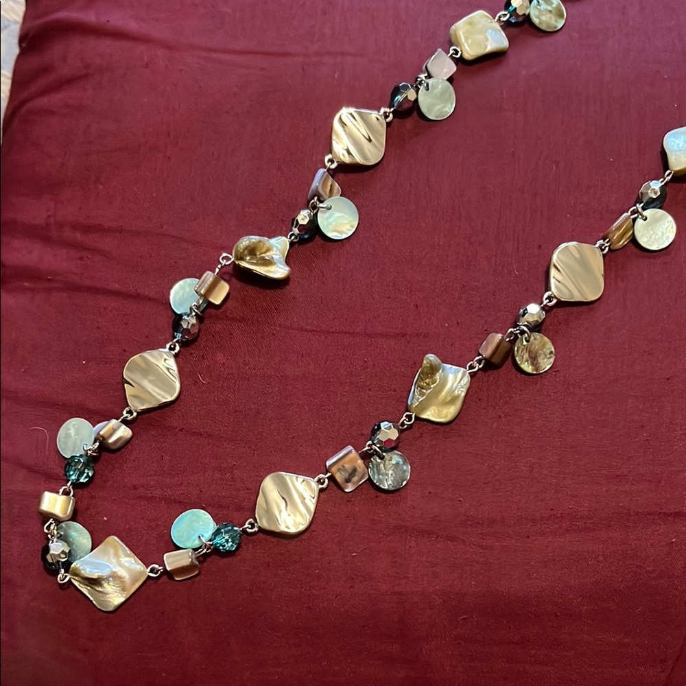 Elegant silver and Abalone Necklace